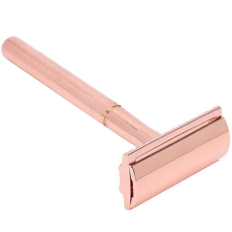 Men Manual Razor Zinc Alloy NonSlip CloseFitting DoubleSided Blade Shaving
