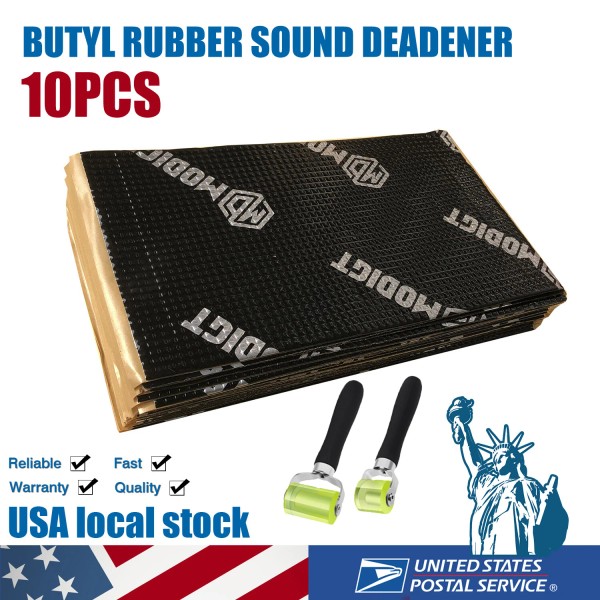 MODIGT 16sqft Black Automotive Sound Deadener Butyl Sound Dampening/Dead