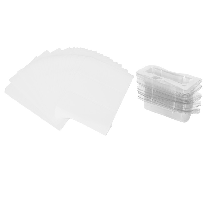 60pcs Lip Balm Pouches Professional DIY Clear Plastic Lip Balm