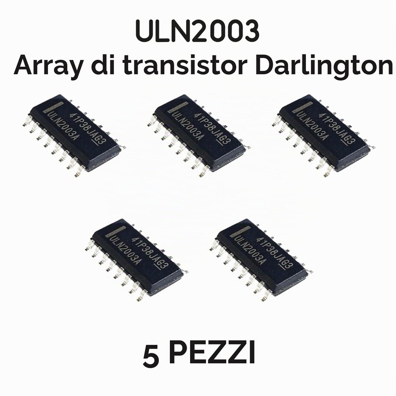 5 PEZZI array di transistor darlington ULN2003 ULN2003A SMD SOIC-16