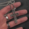 VATN APPAREL Gothic Vintage Cross Pendant Necklace Stainless Steel Unisex