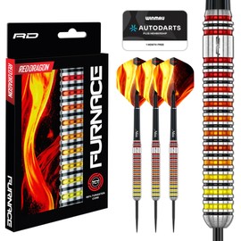 RED DRAGON Darts | Furnace | 24g Steel Tip | 90% Tungsten Core Darts Set