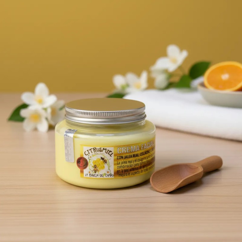 Crema Facial Jalea Real Colageno Vitaminas 250gr Normal Día Noche
