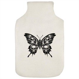 'Butterfly with Skull Wings' Hot Water Bottle Cover (HW00036771)