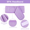 Whaline Spa Facial Headband 4 Packs Head Wrap Terry Cloth
