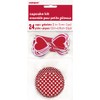 Red and White Valentine Heart Pick and Cupcake Paper Liner