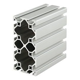 8020, 2040, 10 Series 2 Inch x 4 Inch T-Slotted Aluminum Extrusion DIY Extruded Linear Slot Bar Rail 80/20 (Smooth, Clear Anodize, 18" Long)