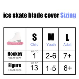Mebiosi Ice Skate Blade Covers, Figure Skate Soakers Hockey Skate Guards Ice Skate Guard for Girls Boys Youth Women Men Adult(L Pink)