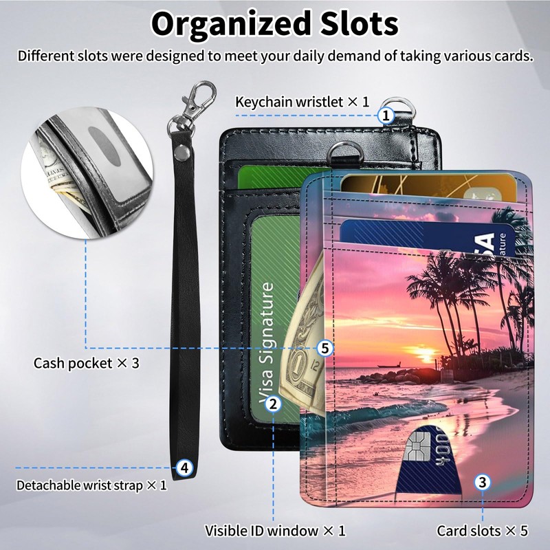 ACWDMKH Slim Minimalist Front Pocket Wallet,Credit Card Holder Wallet for