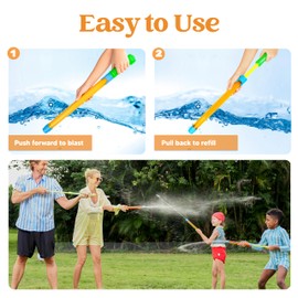 JOYIN 12 Pack Water Soaker Bulk, 16.5” Summer Blasters Squirt Guns for Kids Outdoor Swimming Pool, Backyard, Beach Game Water Fighting Play Toys