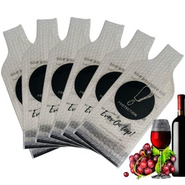 Ever On Top! [TRIPLE PROTECTION] 6 Set (12 pcs) Reusable Wine Bottle Travel Protector Bags - Unbreakable Wine Bags for Travel, Wine Protector bags for Travel Double Layer Wine Bubble Bag for Travel