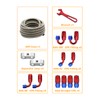 8AN 20FT Fuel Line Hose Kit with Fitting, Stainless Steel