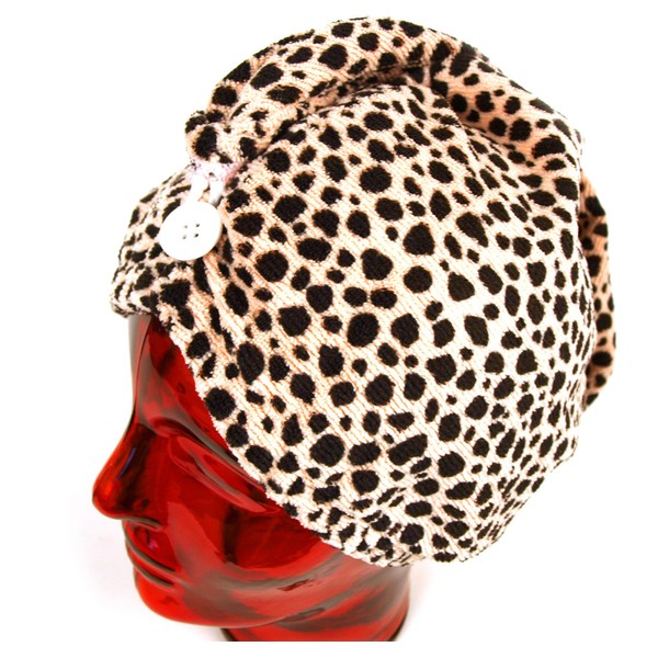 Girlfriend! Microfiber Hair Turban-Leopard