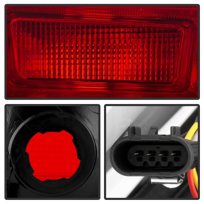 KEEKPO - For 2014-2015 Chevy Camaro Incandescent Type Red Clear