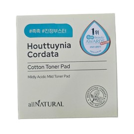 Dajayeon Houttuynia cordata cotton toner pads, 60 sheets / 다자연 어성초 목화솜 토너 패드 60매