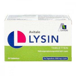 L-lysine Tablets for Cold Sores 750 mg Pack of 90