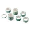 YYlingx 8 Rolls Green Washi Tape,Green Plants Floral Animals Washi