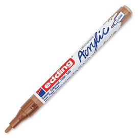 edding 5300 Wide Acrylic Marker – 1 Waterproof Acrylic Pen Waterproof – Chisel Tip 1-2 mm – Acrylic Colours for Painting on Canvas, Painting Paper, Stones and Wood
