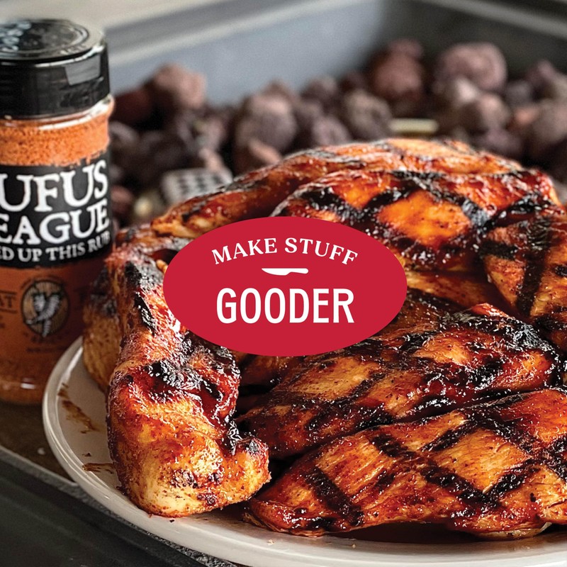 Rufus Teague Spicy Meat Rub, 2 Pack, Premium Barbecue Seasoning