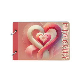 Heartfelt Memories: Romantic Spiral-Bound Scrapbook Keepsake (scrap-kf24-hrtcremmg)