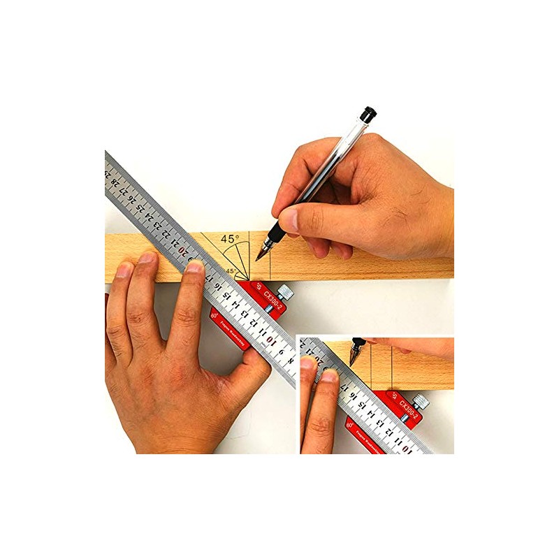 CarAngels Wood Injury Tool Set with Magnet, Ruler Stop &