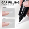 AILLSA Gel Nail Glue for Nails Tips, Solid Super Strong