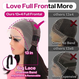 HUIWANYAN Hihmarm Bob Wig Human Hair 13x4 HD Lace Front Wig Glueless Wigs Human Hair Pre Plucked Short Bob Lace Front Wigs Human Hair For Black Women Nature Hairline 180% Density 14 Inch