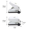 Rapesco 1522 ECO 2-Hole Punch, 22 Sheet Capacity, Soft White