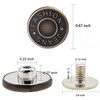 GIYOMI 17mm No Sewing Jeans Buttons Replacement Kit with Metal