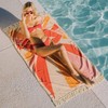 FUNBOY Oversized Beach Towel, Disco Shag Lip Fringe Design, Perfect