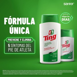 Ting Polvo Talco Antimicótico para Pies Control de Humedad, 150 g