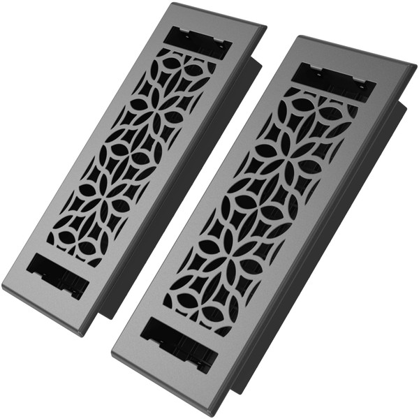 Floor Register 4x10 Vent Cover – 2 Pack – Heavy-Duty