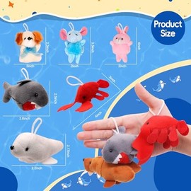 48 Pack Small Stuffed Animals Bulk Gifts for Kids (2.3/2"-2.5/3.5" Each), Party Favors Toys for Girls, Easter Basket Stuffers Christmas Stocking Plushies (48PCS)