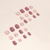 JUSTOTRY Pack of 24 Purple Square Nails for Sticking, Short,