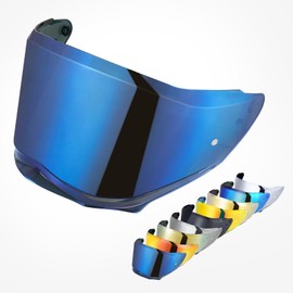 VCOROS Helmet Face Shield for Sedici Duale Mips Helmet Visor Mips Parlare For SEDICI Duale Forged Carbon Helmets Replacement (Chrome Blue)