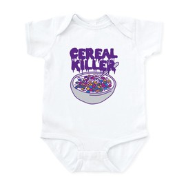 CafePress Cereal Killer Infant Bodysuit Cute Infant Bodysuit Baby Romper Cloud White