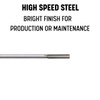 Drill America .0975 High Speed Steel Straight Shank Chucking Reamer,