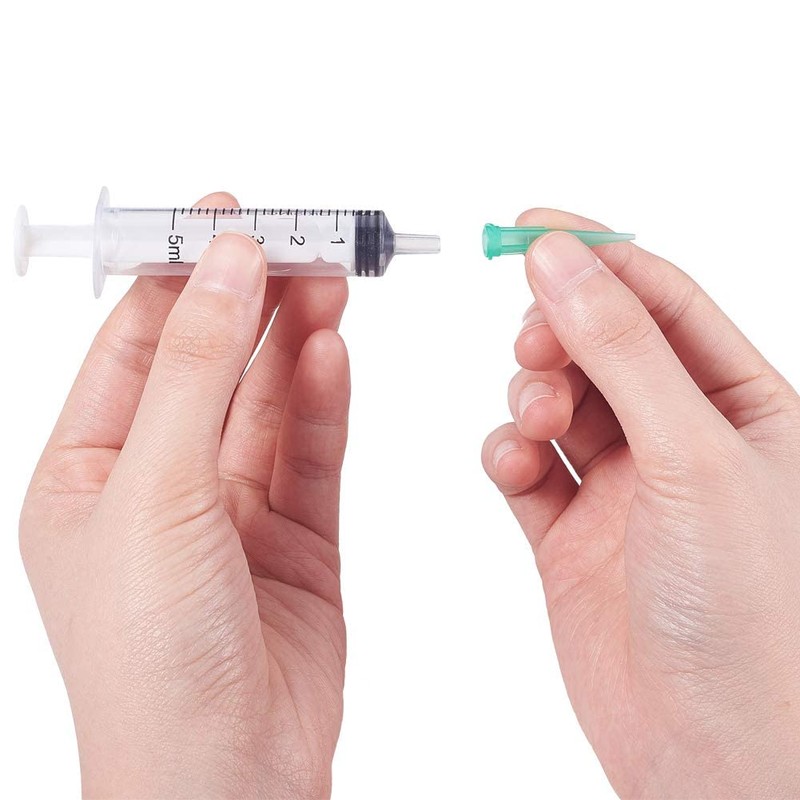 Auniwaig 100PCS Industrial Blunt Tip 18ga Green Tapered Dispensing Fill