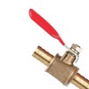 Dapetz ® Brass Ball Valve 8mm Red Lever Inline Hose