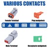 102PCS 2 Pin Way Deutsch DT Gray Connector 12 Set，Size