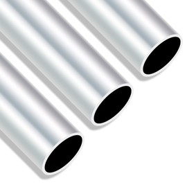 iMeistek 6063 Aluminium Round Tubes, 30mm OD 27mm ID 300mm Length 1.5mm Wall Seamless Straight Aluminium Tubing Pipe(3PCS)