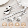 Heavy Duty Silverware Set for 12, 18/10 Stainless Steel, 60