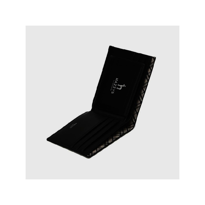 Hazzys (신세계센텀점)CHESTER 블랙 체크배색 소가죽 반지갑 HJWA5E281BK (Shinsegae Centum City)