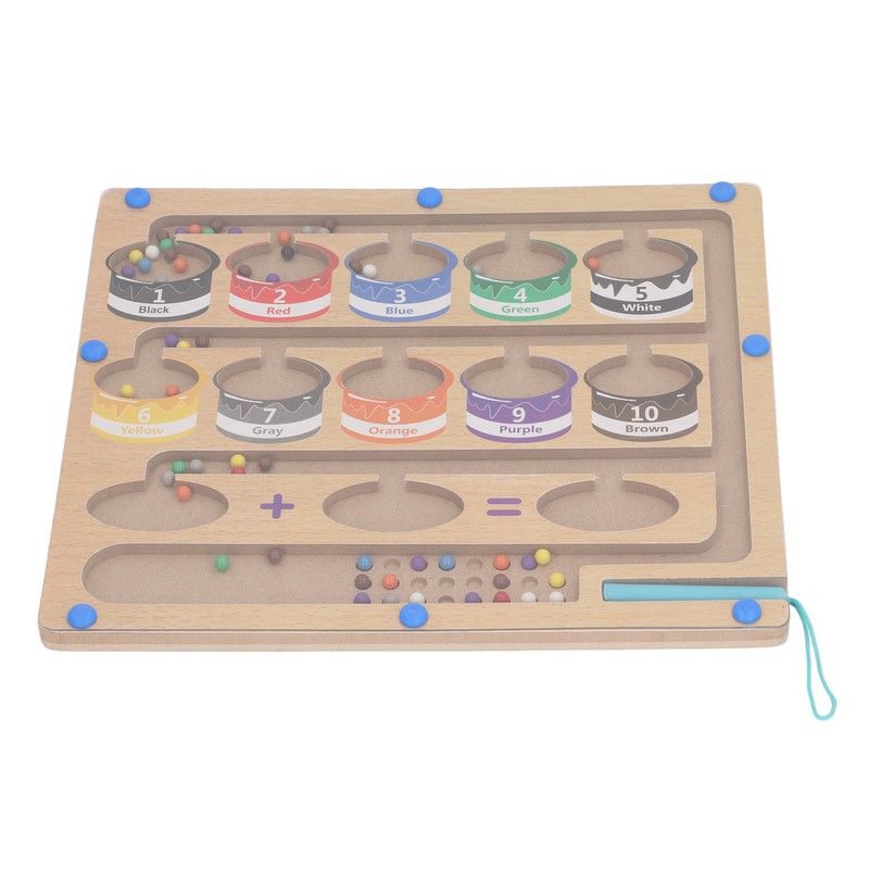2 in 1 Magnetic Color and Number Maze Early Educational