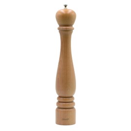 Bisetti Roma Natural Beechwood Pepper Mill With Adjustable Grinder, 42 cm / 16.5 Inches