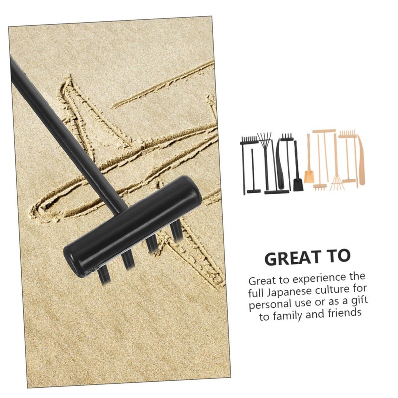 Abaodam 3sets Garden Kit Zen Garden Accessories Mini Rakes for