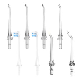 ZACCER Replacement Tips for Water Flosser Classic Jet Tips Replacement Parts and Oral Irrigators,8 Counts