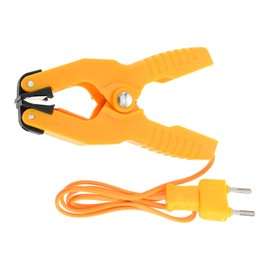 Hicello 2 PCS K-Type HVAC Temperature Clamp with Banana Plug Adapter - Thermocouple Sensor for HVAC & Plumbing (-40°F to 392°F), Yellow HT-05K