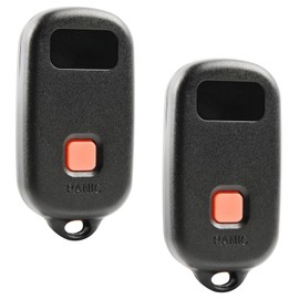 Key Fob Keyless Entry Remote Shell Case & Pad fits Toyota Camry Corolla Matrix Sienna Solara / Pontiac Vibe (GQ43VT14T) 2-Pack