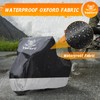 Tokept Motorcycle Cover, All-Season Waterproof Outdoor Sun Protection with Locking
